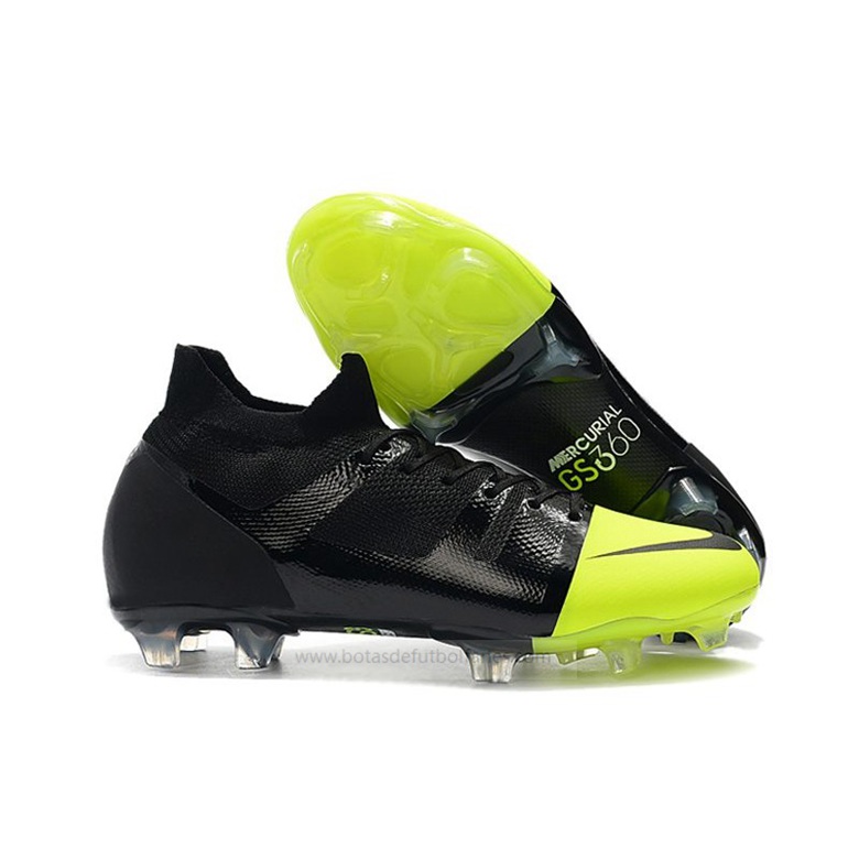 Nike Mercurial GS Verde Velocidad Negro Verde